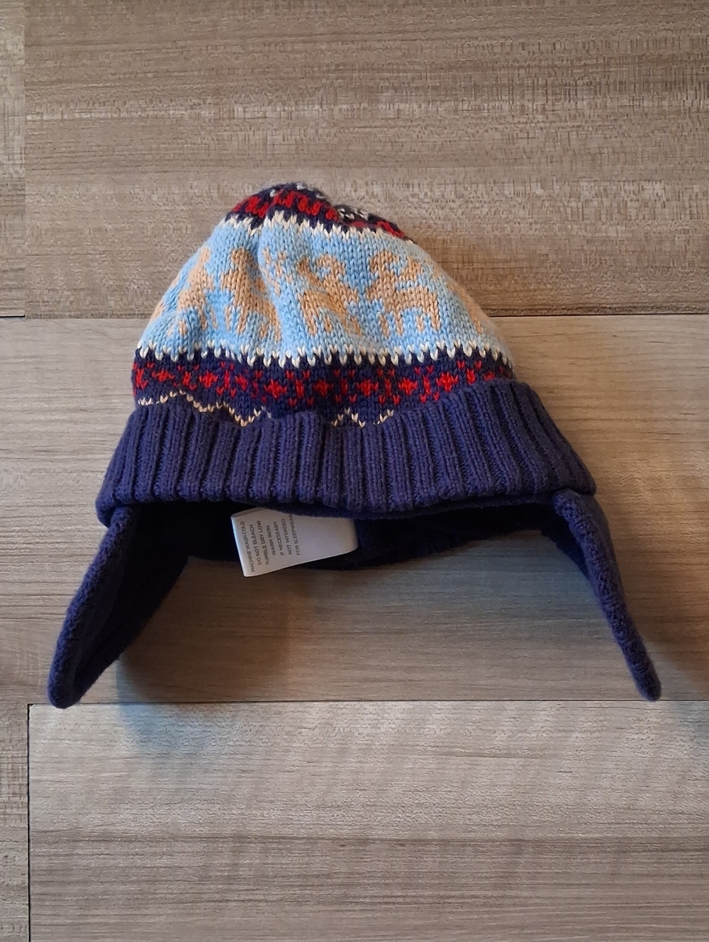 Gymboree Vintage Knit Earflap Hat Size 6-12 Months (M)
